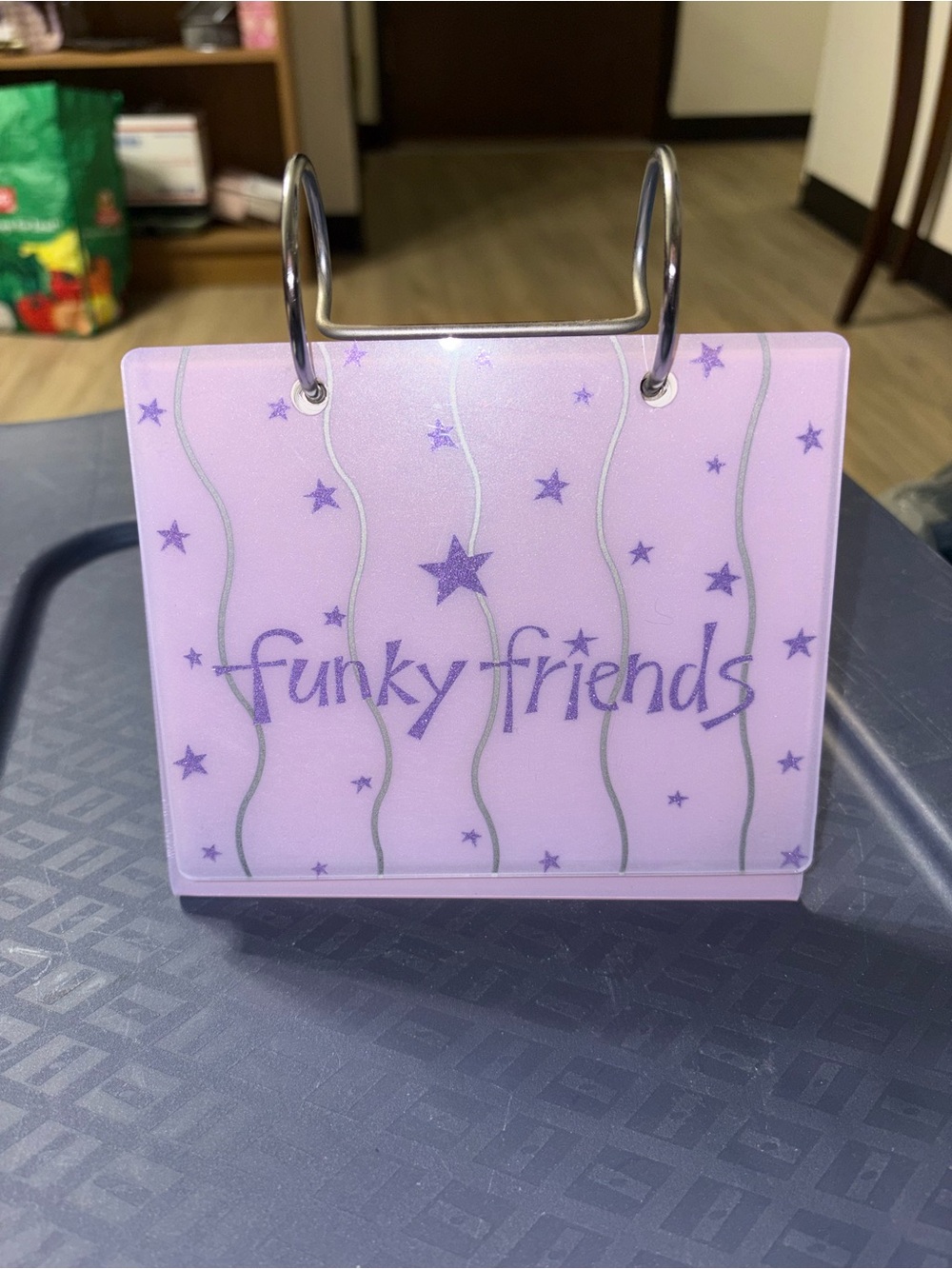 Funky Friends Lavender Flip Photo Stand